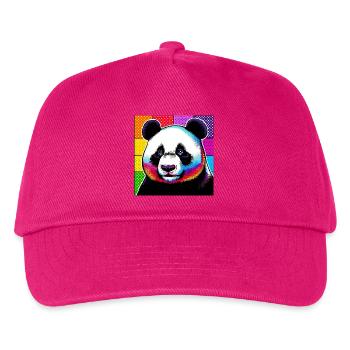 Panda - Kinder Basecap - Fuchsia - Vorne