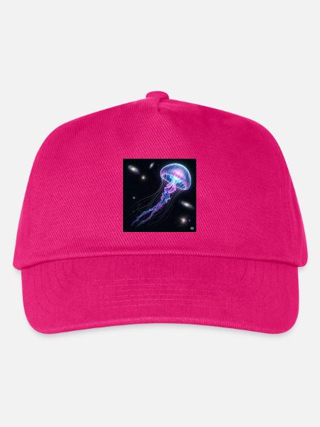 Galaktische Qualle im Weltraum - Kinder Basecap - Fuchsia