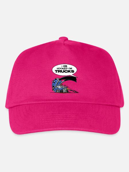 HookedOnTRUCKS-BLAU - Kinder Basecap - Fuchsia