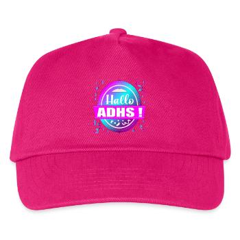 HELLO ADHD PARTY - Kids’ Baseball Cap - fuchsia - Front