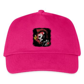 Scary clown and butterfly - Kids’ Baseball Cap - fuchsia - Front