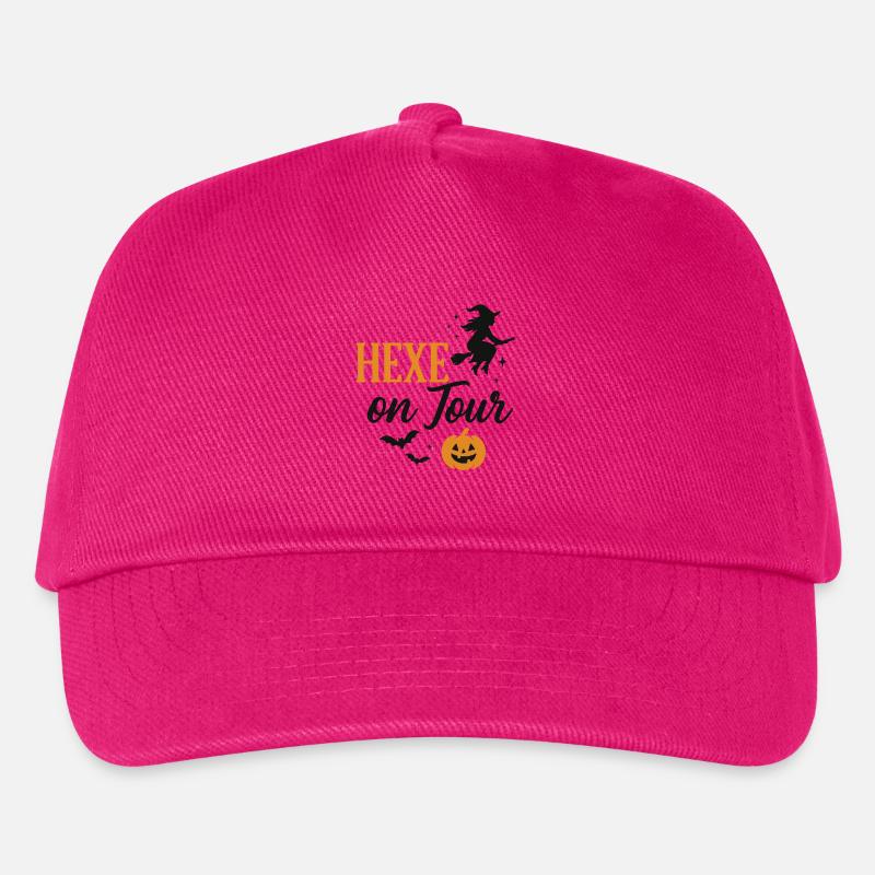Hexe auf Halloween Herbstschnitt - Kinder Basecap - Fuchsia