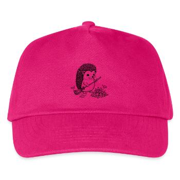 Lustige Igel Illustration - Kinder Basecap - Fuchsia - Vorne