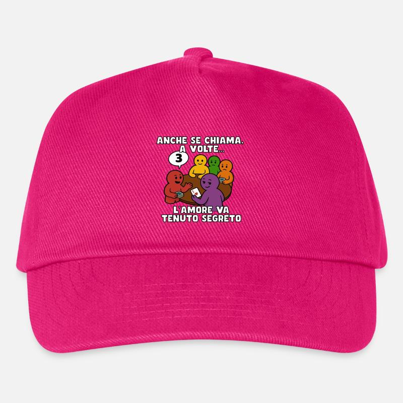 Trumpfs Ruf, verleugnetes Herz - Kinder Basecap - Fuchsia