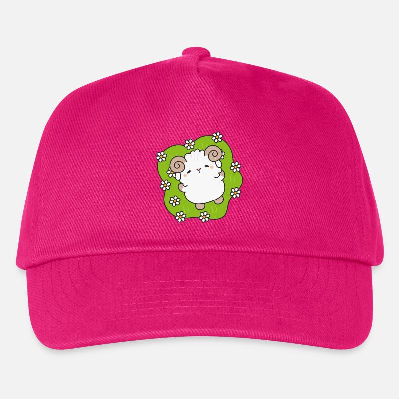 Verzauberte Schafe im Frühling - Kinder Basecap - Fuchsia