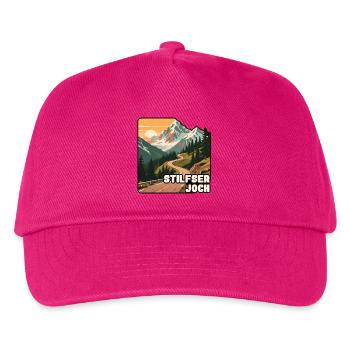 Stelvio Pass - Kids’ Baseball Cap - fuchsia - Front