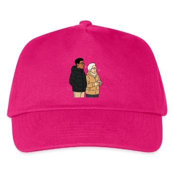 Grandma Karin with her grandson - Kids’ Baseball Cap - fuchsia - Front