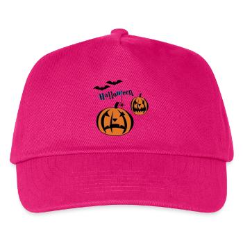 Halloween-- - Kinder Basecap - Fuchsia - Vorne