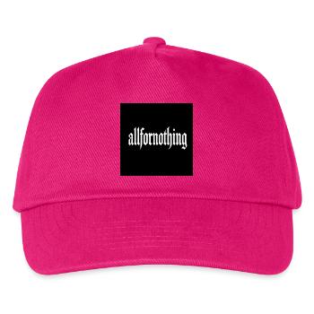 Allfornothing Gothic Wordmark - Kids’ Baseball Cap - fuchsia - Front