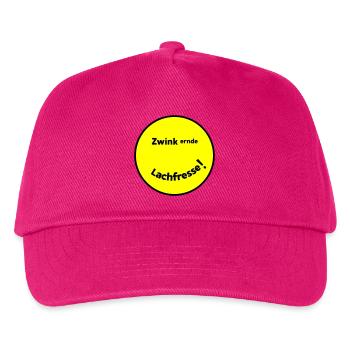 Winking Laugh Mouth - Kids’ Baseball Cap - fuchsia - Front