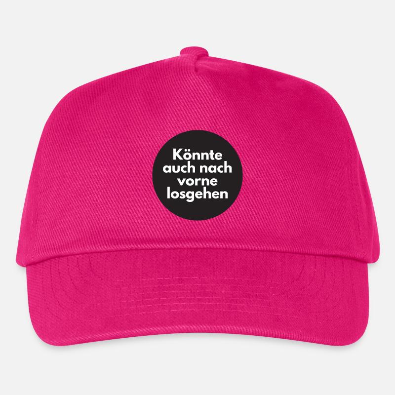 Könnte auch nach vorne losgehen - Kinder Basecap - Fuchsia