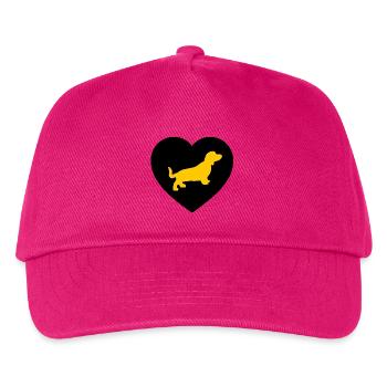 Dackel - Kinder Basecap - Fuchsia - Vorne