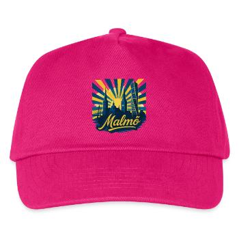 Malmö Stadt Schweden cool episch Geschenk - Kinder Basecap - Fuchsia - Vorne