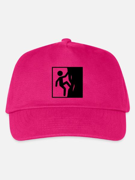Klettern Symbol Sport - Kinder Basecap - Fuchsia