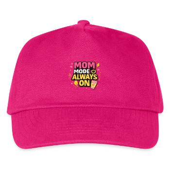 Mom Mode Always On – Funny Mom Statement Design - Kids’ Baseball Cap - fuchsia - Front