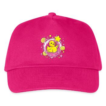 Citrus Quack Neon Duckling - Kids’ Baseball Cap - fuchsia - Front