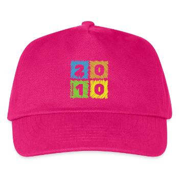 16. Geburtstag Farbige Patches since 02/2010 - Kinder Basecap - Fuchsia - Vorne