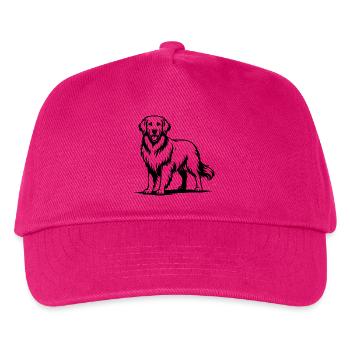 Golden Retriever mit stolzer Pose - Kinder Basecap - Fuchsia - Vorne