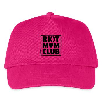 «RIOT MOM CLUB» Logo Frame - Kids’ Baseball Cap - fuchsia - Front