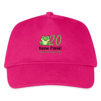 20 Geburtstag Design – Keine Panik! - Kinder Basecap - Fuchsia - Vorne