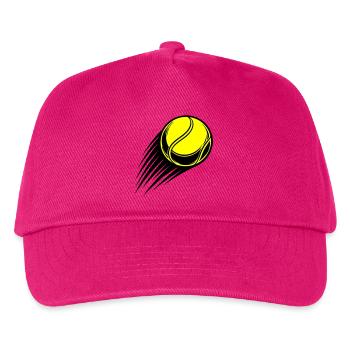 Tennisball Bewegung Gelb Symbol - Kinder Basecap - Fuchsia - Vorne