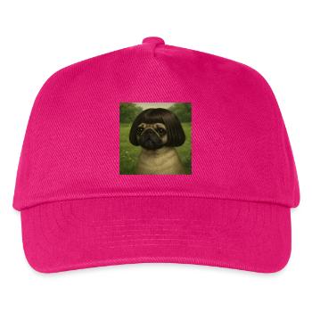 Chien au carréHairstyle à la campagne - Casquette de baseball Enfant - fuchsia - Devant