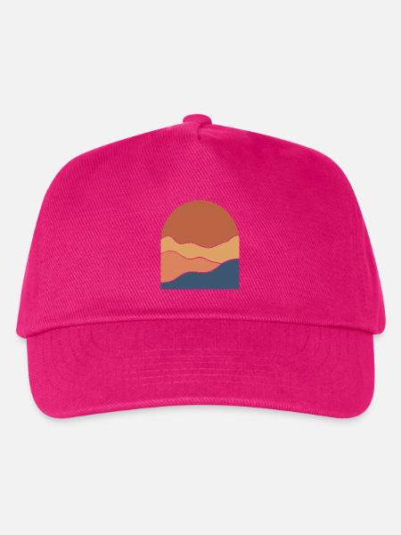 Warm Horizon Layers - Kinder Basecap - Fuchsia