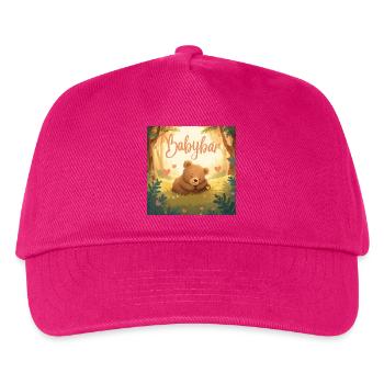 Babybär Waldruhe - Kinder Basecap - Fuchsia - Vorne