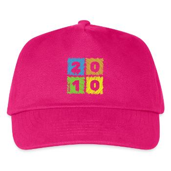 16. Geburtstag Farbige Patches since 03/2010 - Kinder Basecap - Fuchsia - Vorne