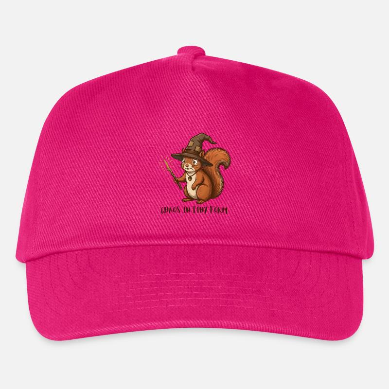 Chaos in Tiny Form – Feralcore Eichhörnchen - Kinder Basecap - Fuchsia