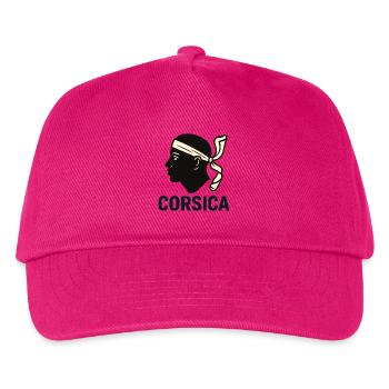 Modernes Korsika - Kinder Basecap - Fuchsia - Vorne