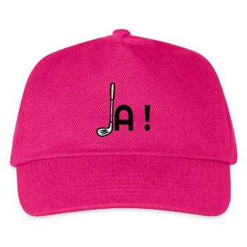 Golf Zusage Ja - Kinder Basecap - Fuchsia - Vorne