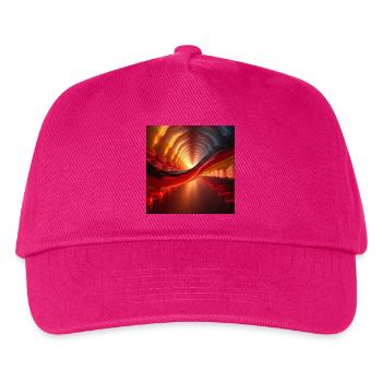 Flaggen Deutschland - Kinder Basecap - Fuchsia - Vorne
