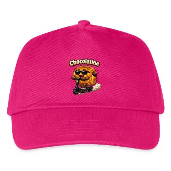 Chocolatine-Roller - Kinder Basecap - Fuchsia - Vorne