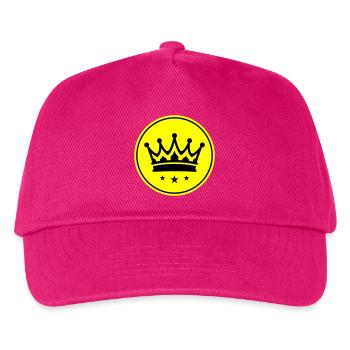 Krone Symbol - Kinder Basecap - Fuchsia - Vorne