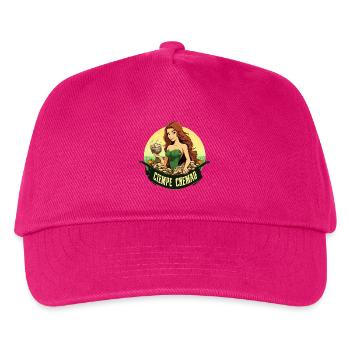 Grüne Wasserfee mit Steinbund - Kinder Basecap - Fuchsia - Vorne