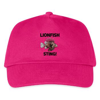 Löwenfisch Gefährlicher Sting Fliegender Löwenfisch Schwarz - Kinder Basecap - Fuchsia - Vorne