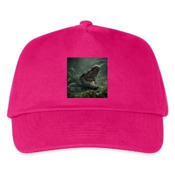 KRASS! Das wilde Krokodil - Kinder Basecap - Fuchsia - Vorne