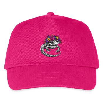 Flora Salamander Kranz - Kinder Basecap - Fuchsia - Vorne