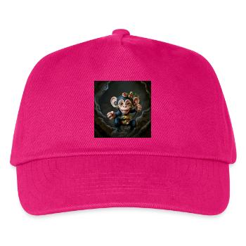 Abenteuerlicher Steampunk-Overall - Kinder Basecap - Fuchsia - Vorne