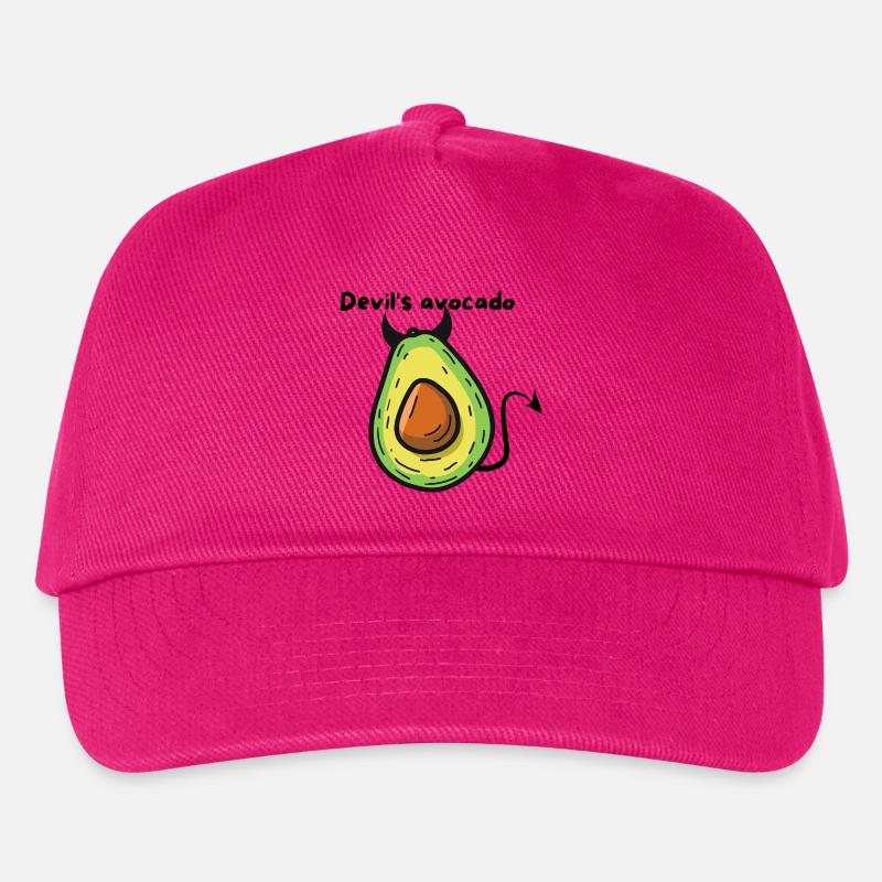 Avocado-Dämonen-Pop-Cartoon - Kinder Basecap - Fuchsia
