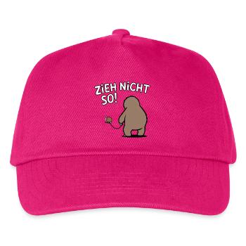 Zieh nicht so! Lustiges Faultier mit Schnecke - Kinder Basecap - Fuchsia - Vorne