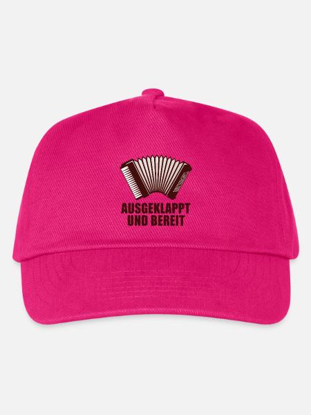 Akkordeon - Ausgeklappt und bereit - Kinder Basecap - Fuchsia