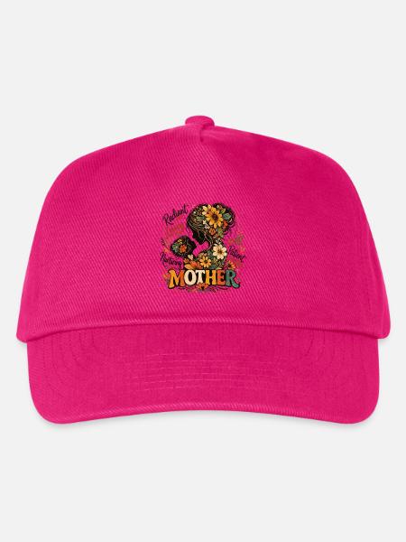 Silhouette der strahlenden Mutterblume - Kinder Basecap - Fuchsia