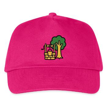 Draw Fountain Village Logo - Casquette de baseball Enfant - fuchsia - Devant