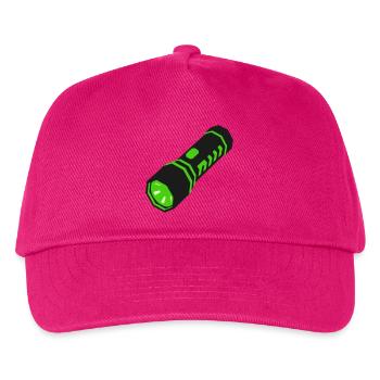 Taschenlampe Licht Icon - Kinder Basecap - Fuchsia - Vorne
