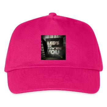 LEDS BE AVIN YOU by Mark Noone - Kids’ Baseball Cap - fuchsia - Front
