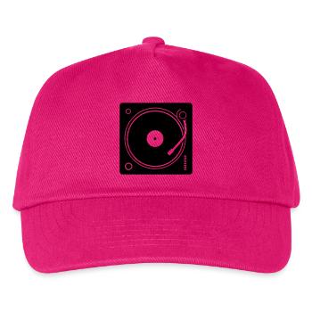 DJ turntable - Kids’ Baseball Cap - fuchsia - Front