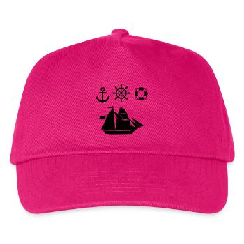 Segeln - Kinder Basecap - Fuchsia - Vorne