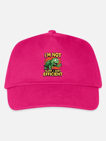 Turtle: Nicht kostenlos, nur effizient - Kinder Basecap - Fuchsia